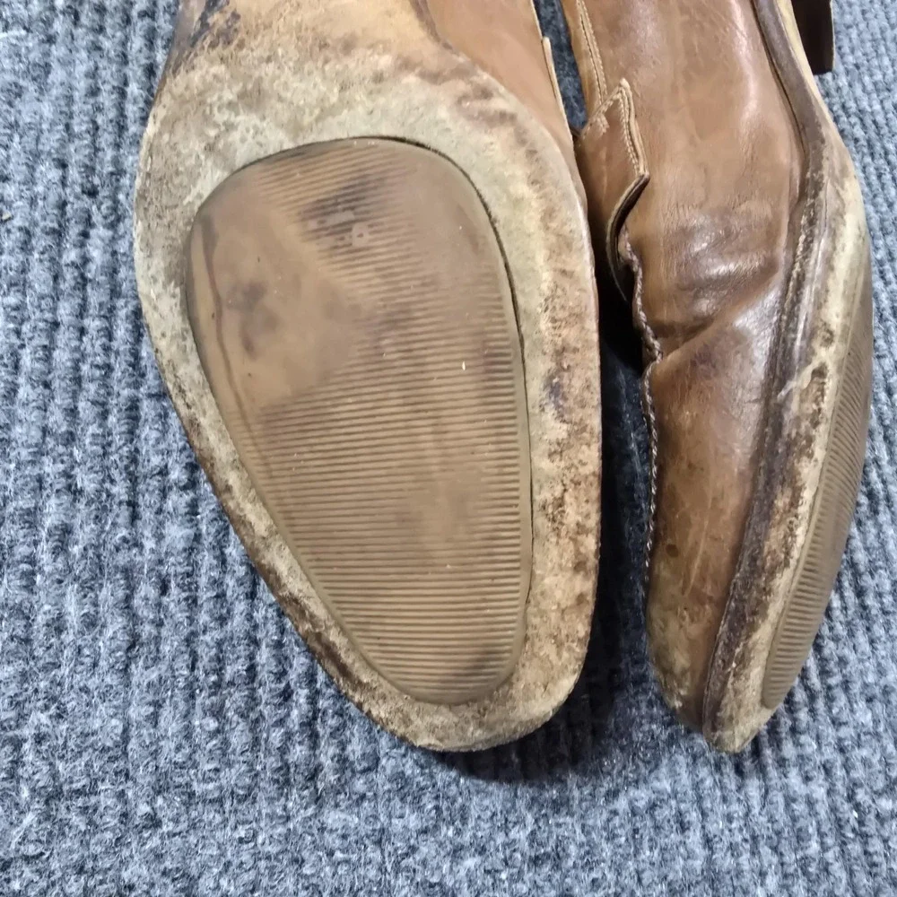 Gravati Loafers Mens Size 11 Brown Leather Slip On Dress Shoes‎ Hand Made Italy